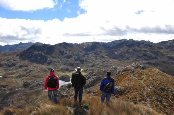 Um dos pontos mais altos do Parque Nacional Cajas, na região de Cuenca, no Equador